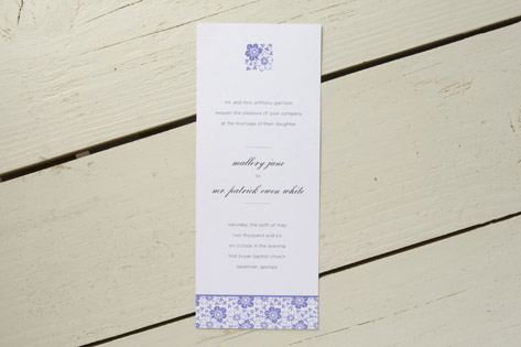Happy Flower Pattern Wedding Invitations