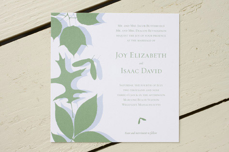 Leaves Wedding Invitations