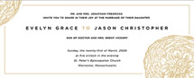 Round Flower Wedding Invitations, by The Happy Envelope