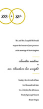 Two Circles Wedding Invitations, by The Happy Envelope