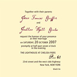 Bartley Wedding Invitations, by Mr. Boddington's Studio
