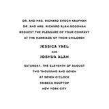Billy Wedding Invitations, by Mr. Boddington's Studio