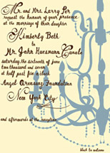 Fred & Ginger Wedding Invitations, by Mr. Boddington's Studio
