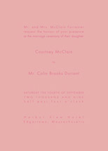 Courtney Wedding Invitations, by Mia Carta