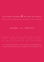 Nadja Wedding Invitations, by Mia Carta