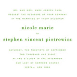 Nicole Wedding Invitations, by Mia Carta