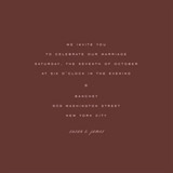Susan Wedding Invitations, by Mia Carta