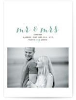 MR. AND MRS. Wedding Announcements
