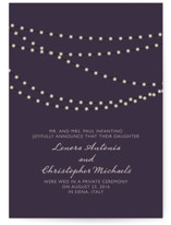 Midnight Vineyard Wedding Announcements