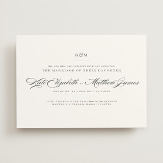 Charming Go Lightly Wedding Announcements