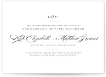 Charming Go Lightly Wedding Announcements