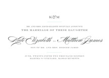 Charming Go Lightly Wedding Announcements