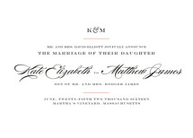 Charming Go Lightly Wedding Announcements