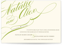 Winter Flourish Wedding Announcements