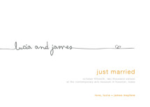 The Happy Couple Wedding Announcements