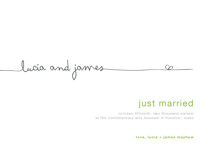 The Happy Couple Wedding Announcements