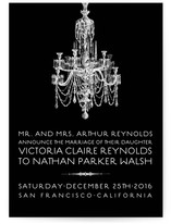 Chandelier Wedding Announcements