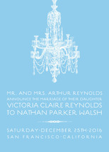 Chandelier Wedding Announcements