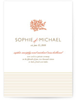 Coral Wedding Announcements