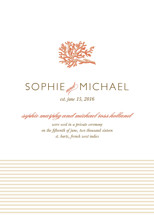 Coral Wedding Announcements