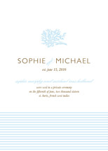 Coral Wedding Announcements