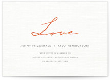 Simply in Love Wedding Announcements