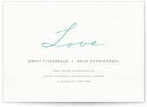 Simply in Love Wedding Announcements