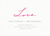 Simply in Love Wedding Announcements