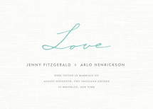 Simply in Love Wedding Announcements