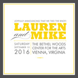 COCKTAIL HOUR Wedding Announcements