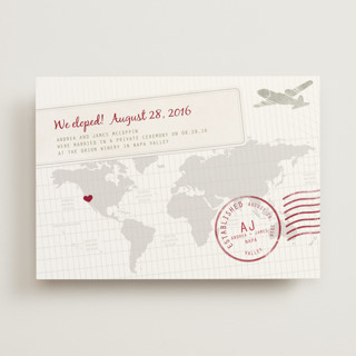 A Faraway Destination Wedding Announcements