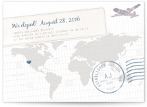 A Faraway Destination Wedding Announcements