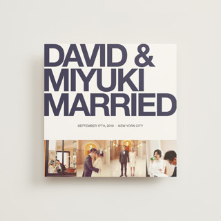 Four Square Wedding Announcements