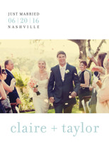 float + celebrate Wedding Announcements