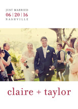 float + celebrate Wedding Announcements