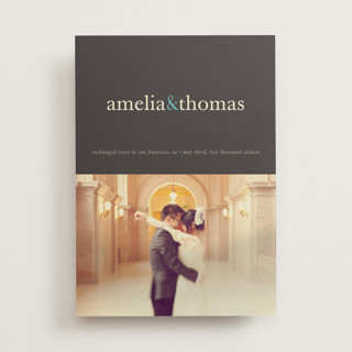 Pop of Color Wedding Announcements