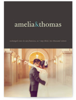 Pop of Color Wedding Announcements