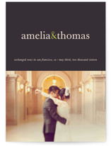 Pop of Color Wedding Announcements