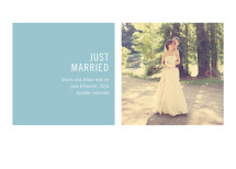 Modern Geometric Wedding Announcements