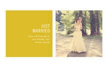 Modern Geometric Wedding Announcements