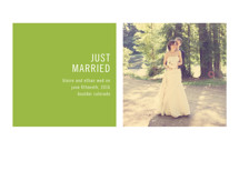 Modern Geometric Wedding Announcements