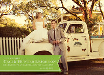 Ribbon Banner Wedding Announcements