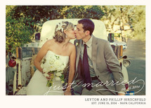 Vintage Photograph Wedding Announcements