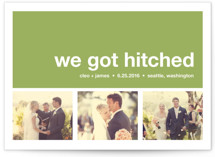 Modern Joy Wedding Announcements