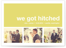 Modern Joy Wedding Announcements