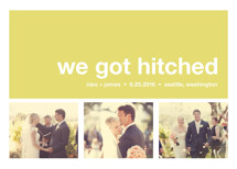 Modern Joy Wedding Announcements