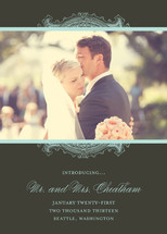 Ornate Frame Wedding Announcements