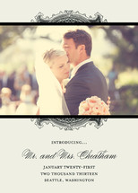 Ornate Frame Wedding Announcements