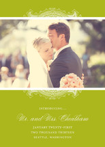 Ornate Frame Wedding Announcements