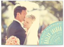 Vintage Typography Poster Wedding Announcements